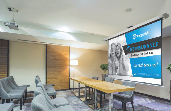 Conference Center Projector Screen
