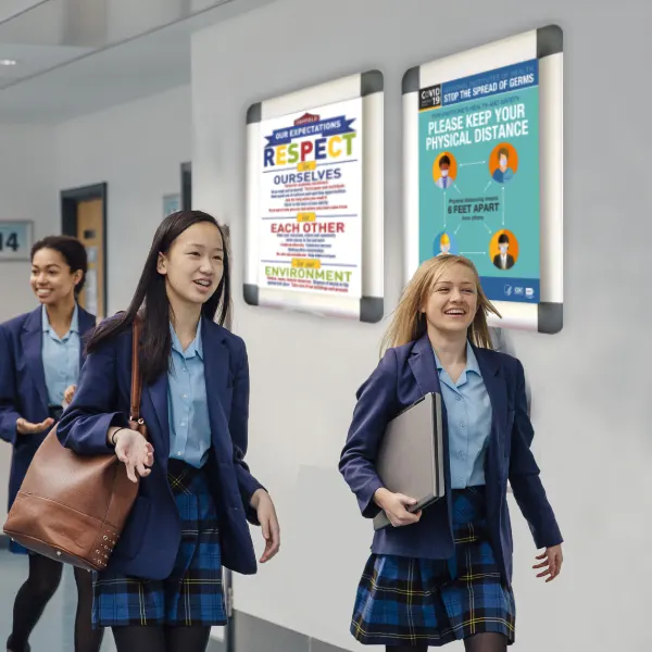 Plastic Corner Poster Frame School Environment