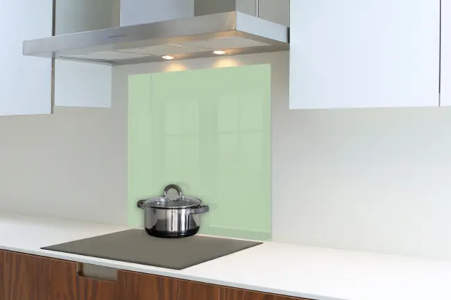 Pastel Green Hob Splashback