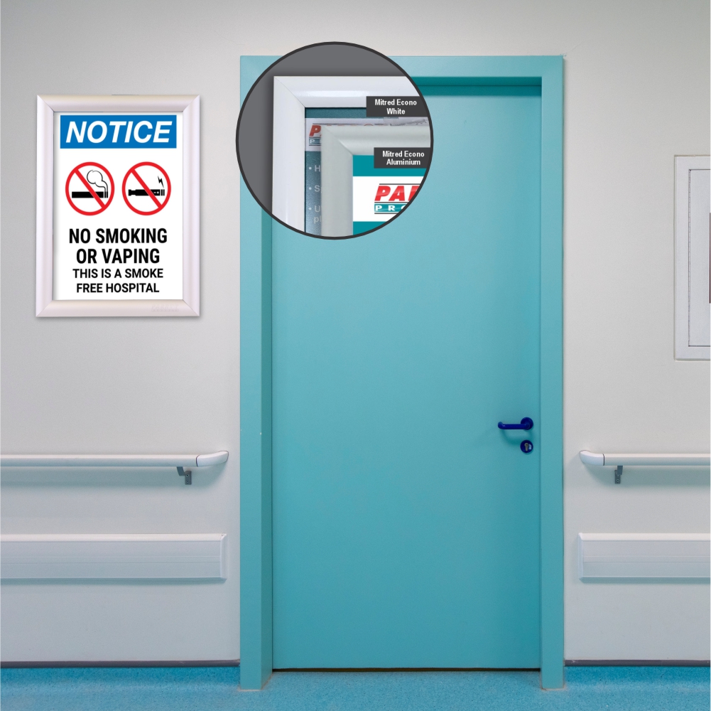 Powder Coated Poster Frame Office Reception Environment