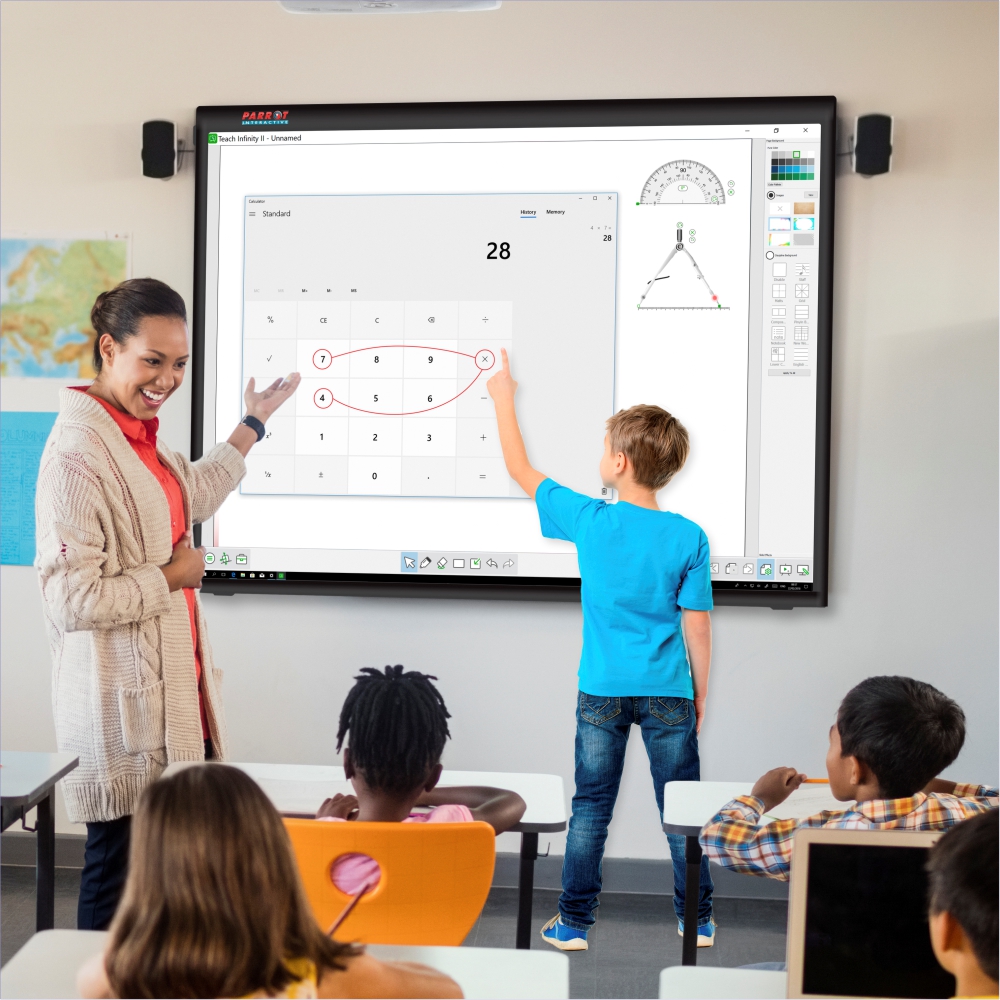 Parrot Interactive Whiteboard used in classroom