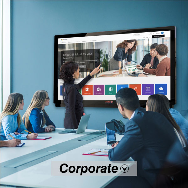 Corporate Meeting with Touch LED Panel